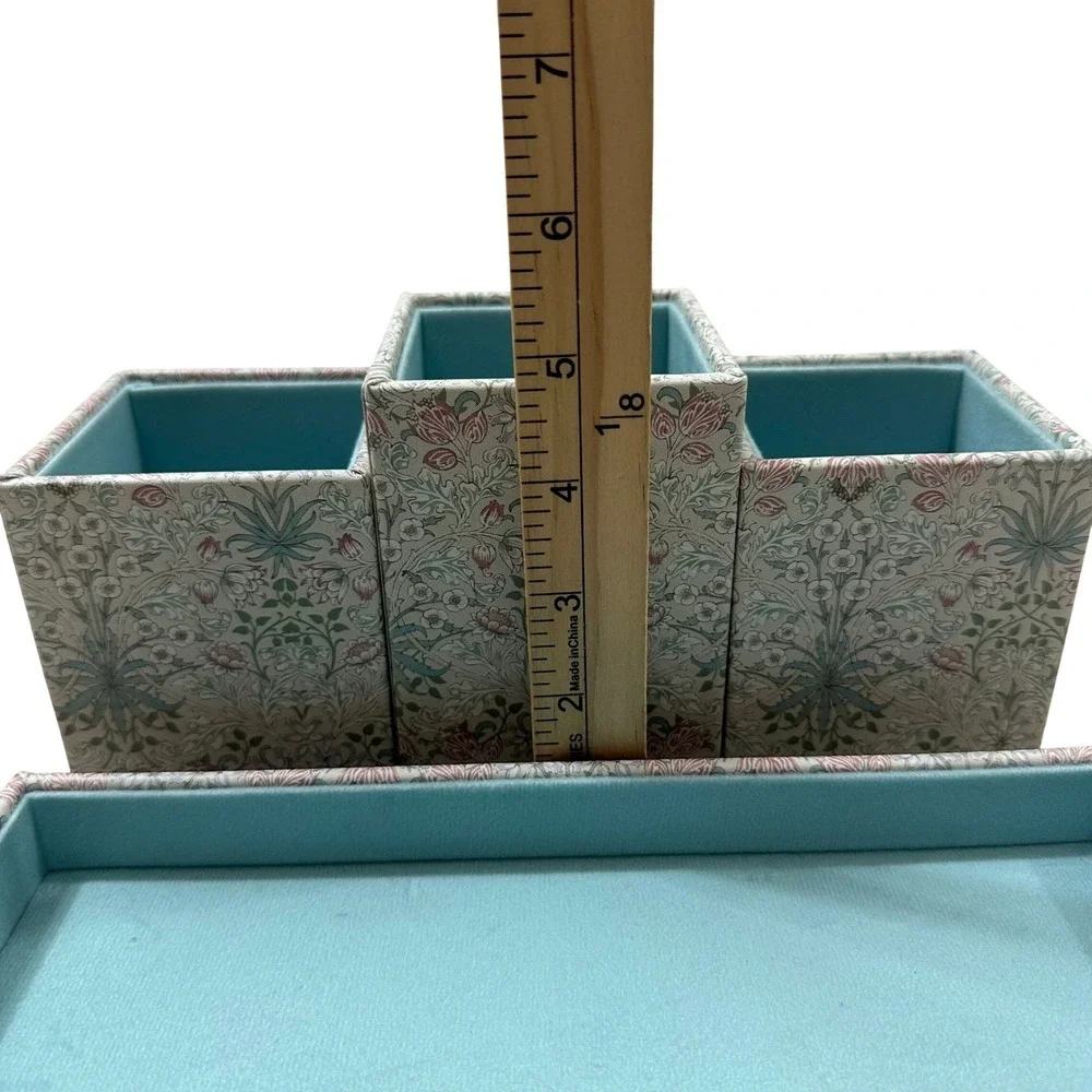 Morris & Co Hyacinth Multi-Purpose Storage 4 Piece Desk Vanity Organizer Set